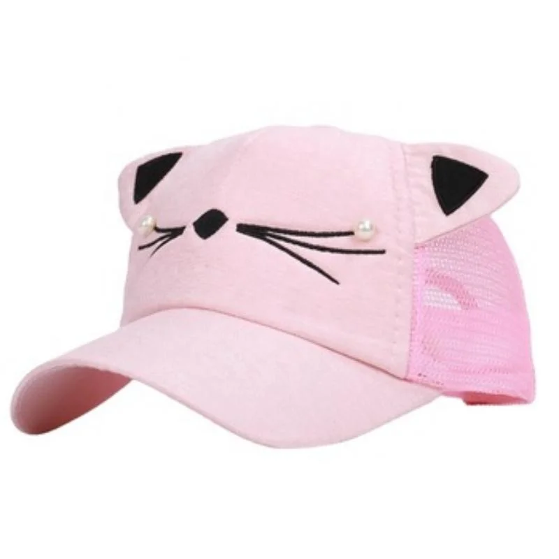 Wholesale Kids Cotton Funny Pearl Caps Customized Cute Caps Shop Baseball Cap and Hats
