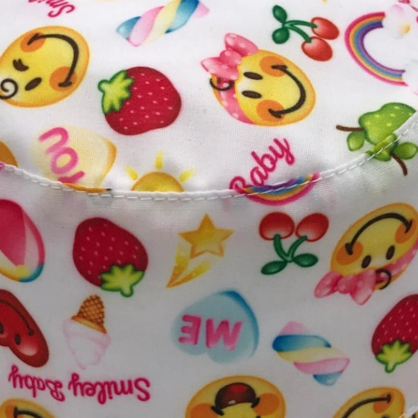 100% Cotton Full Printing Smile Boy and Girl Bucket Hat Disney Fama Audit