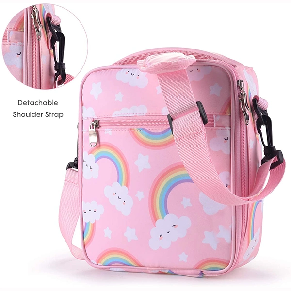 Insulated Soft Lunch Bag with Shoulder Strap for Kids