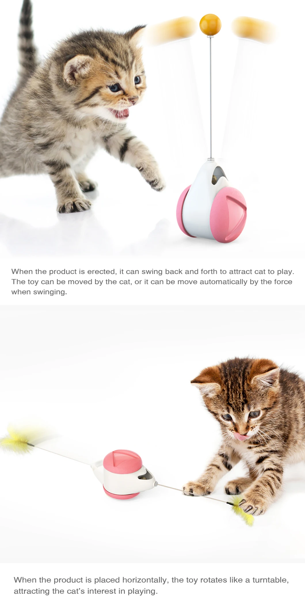 Stock Toys Wand Pets Exercise Swing Car Fanny Play Cat Tumbler Toy