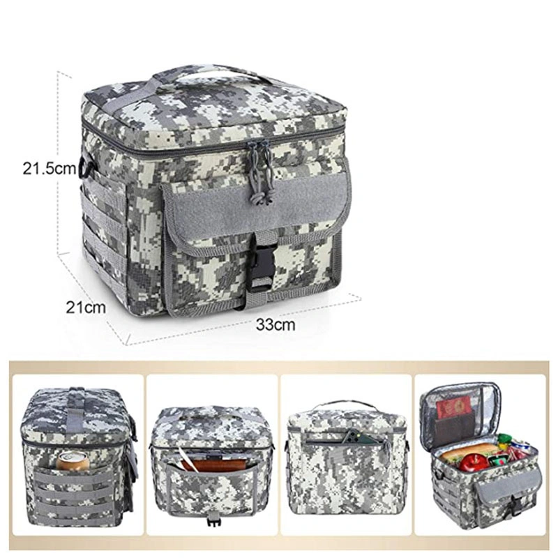 Tactical Lunch Bag Lunch Cooler Bag with Should Strap Large Capacity Lunch Box Cooler for Work School Picnic