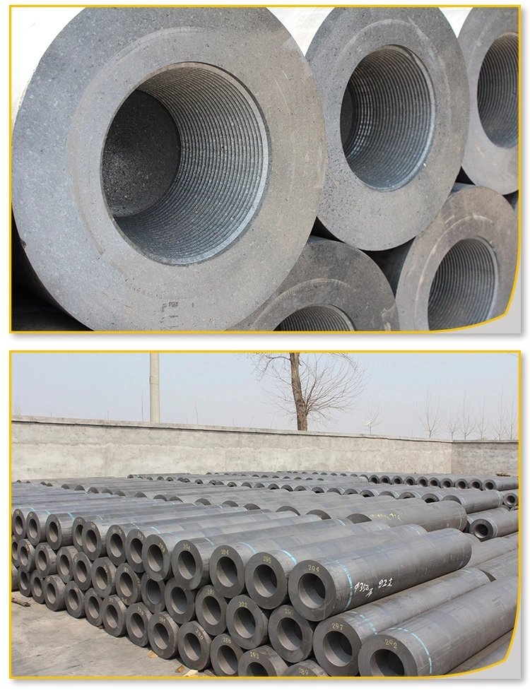 300mm*1800mm UHP Carbon Graphite Electrode Eaf with Nipple Preset