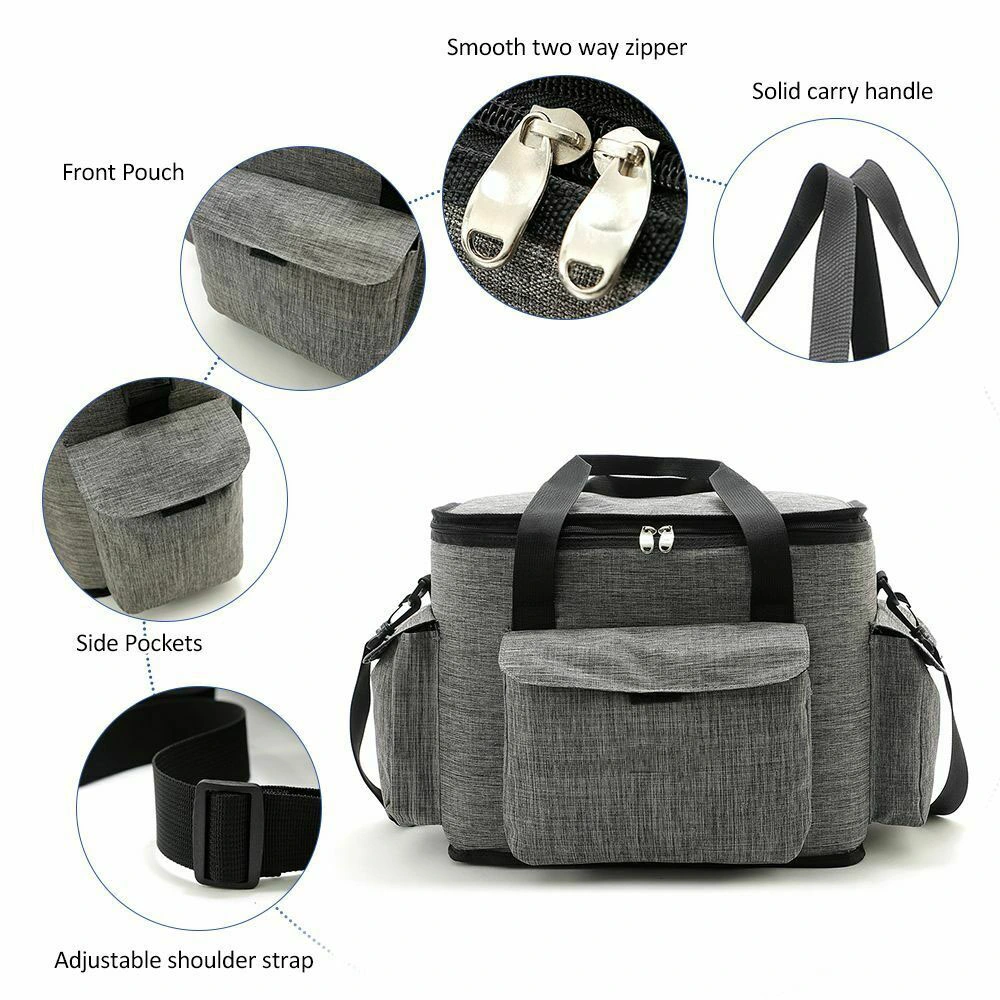 Outdoor Thermal Insulated Lunch Box Camping BBQ Picnic Food Portable Lunch Bag