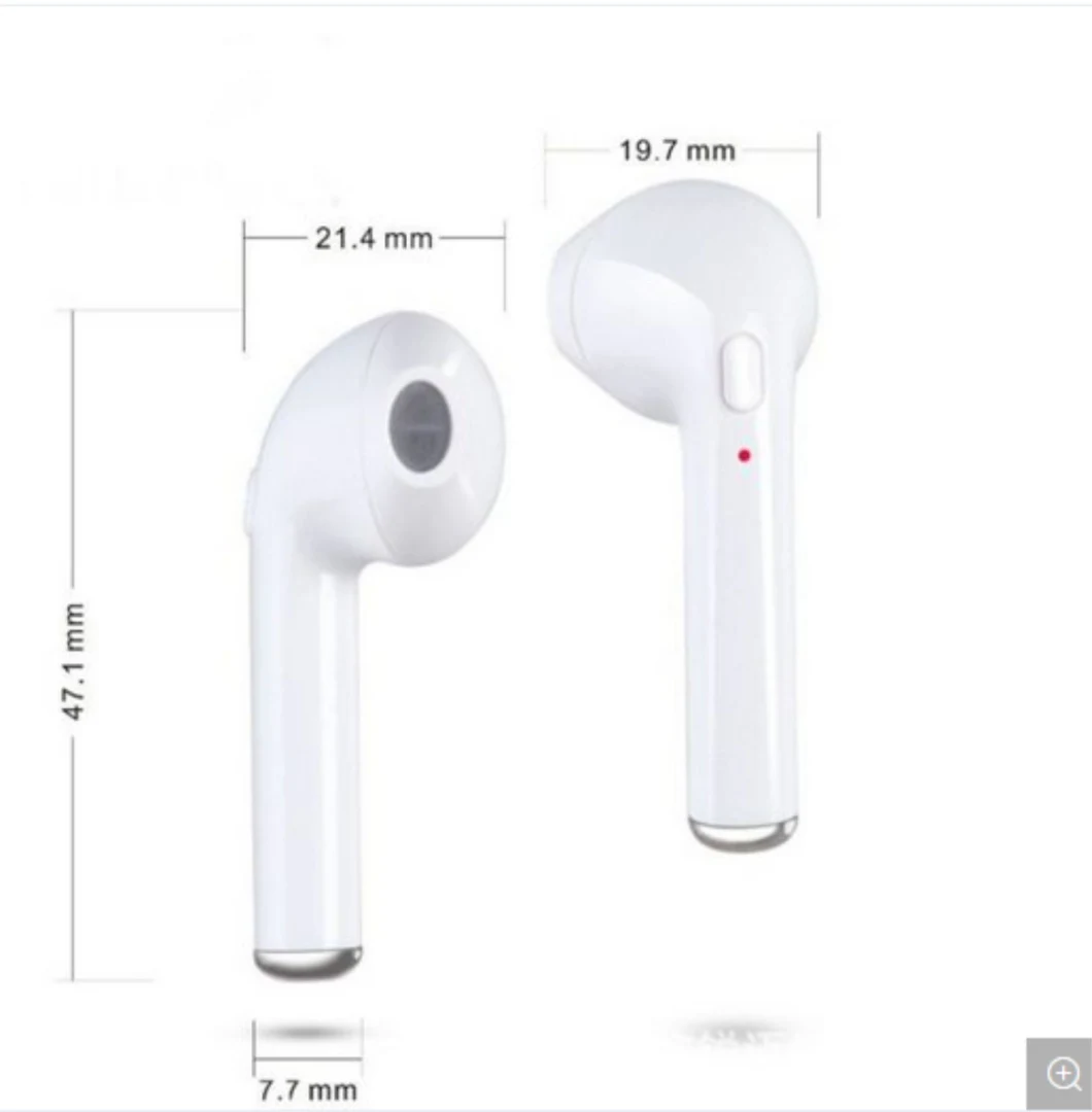 Stereo Headphone Twins Stereo Double Earpods in-Ear Headset Earpieces I7s Tws Bluetooth Headphone