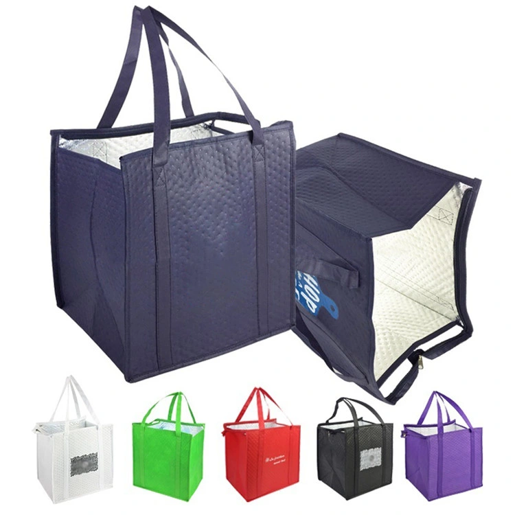 Reusable Thermal Insulation Cooler Bag Foil Food Bag Insulated Lunch Box Thermal Bag