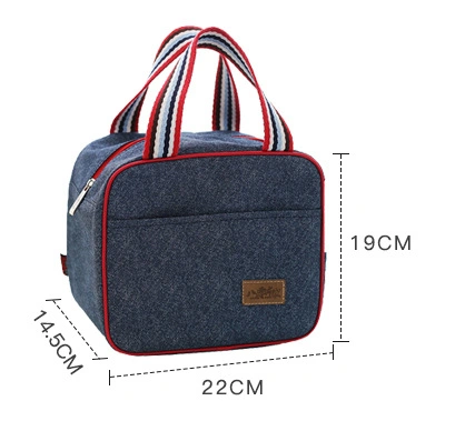 Freezable Best Quality Insulated Zip Closure Oxford Fabric Foldable Tote Lunch Cooler Bag