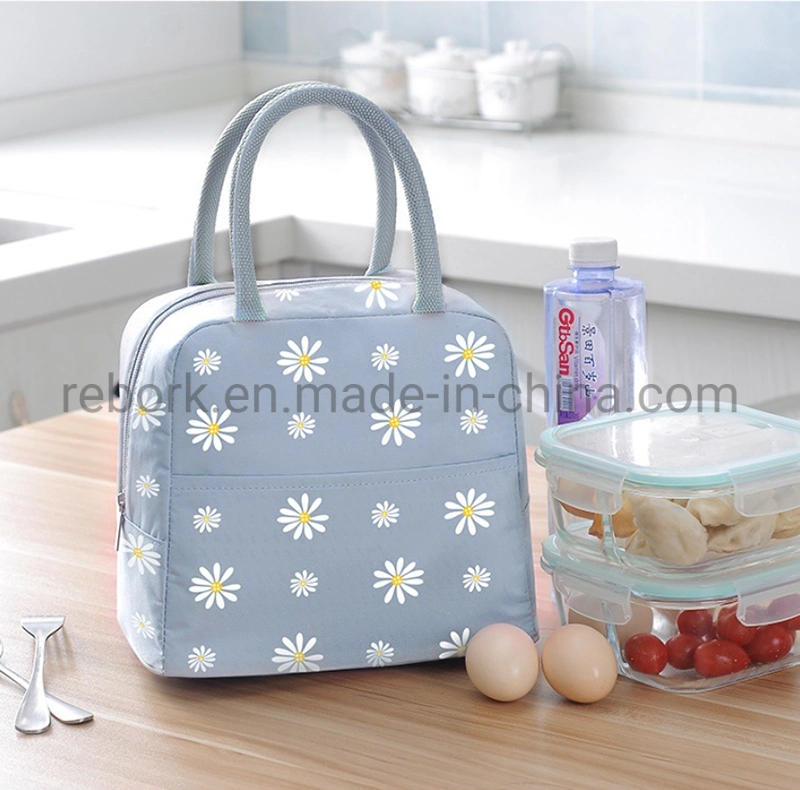 Japanese Style Portable Bento Bag Student Lunch Box Bag Lunch Preservation Bag Cooler Bag