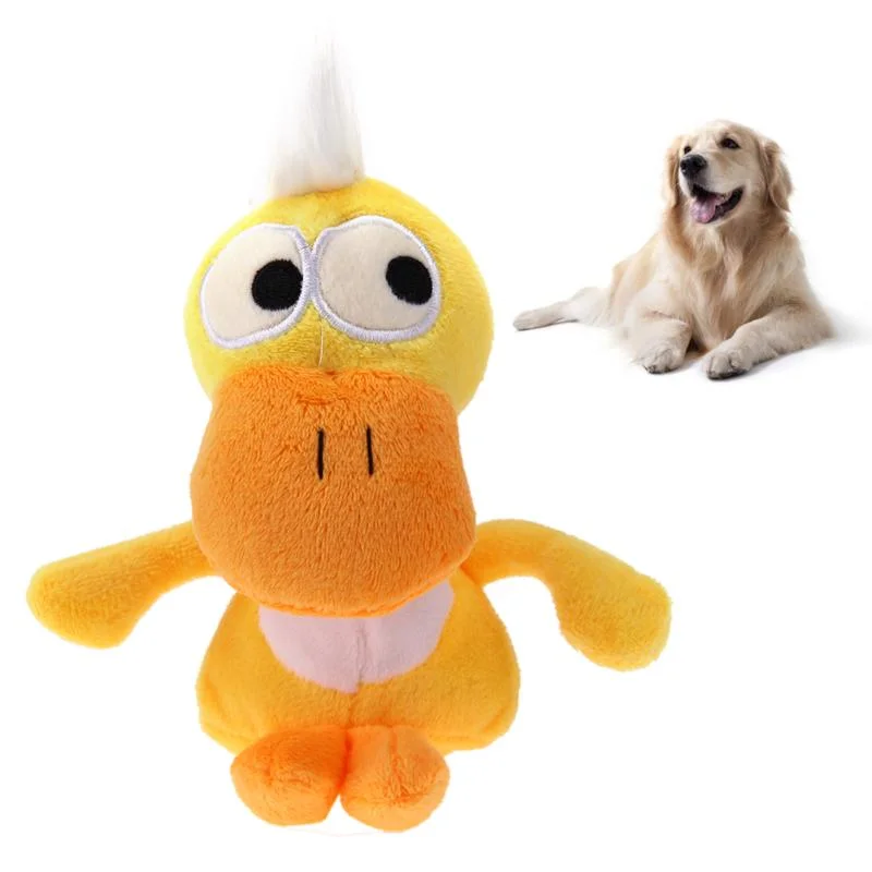 17 Styles Lovely Dog Toys Pet Puppy Chew Squeaker Squeaky Plush Sound Duck Shape Toys Pet Products for Small Large Dogs Cats