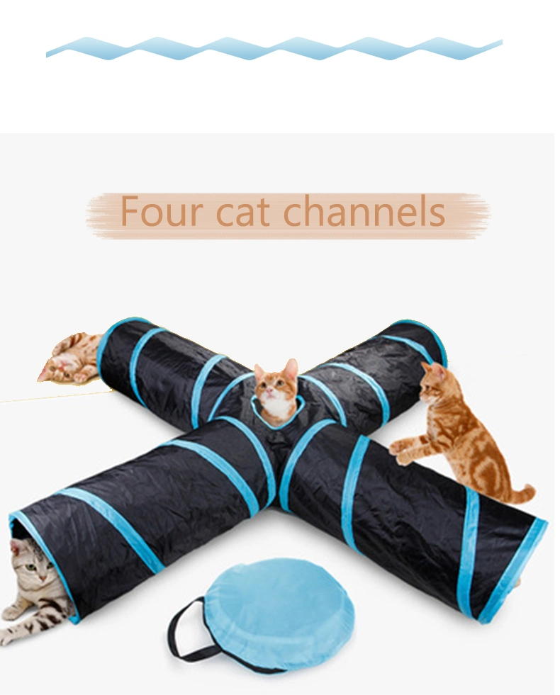 5/4/3holes Pet Cat Tunnel Funny Toys for Cats Foldable Cat Toys Interactive Cat Rabbit Animal Play Games Toy Cat Pet Products