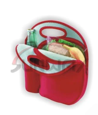 Custom Neoprene Insulated Lunch Cooler Bag, Picnic Set Wine Tote Bag (BC0057)