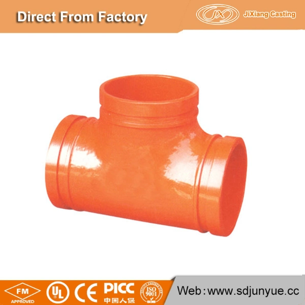 UL Approved Ductile Iron Fitting Equal Tee