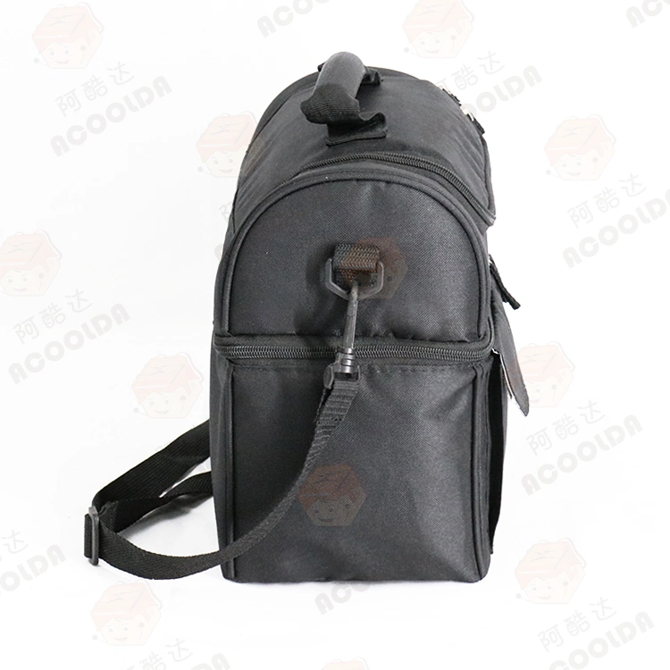 Black Picnic Bag Tote/Shouler Strap Lunch Bag Cooler Bag