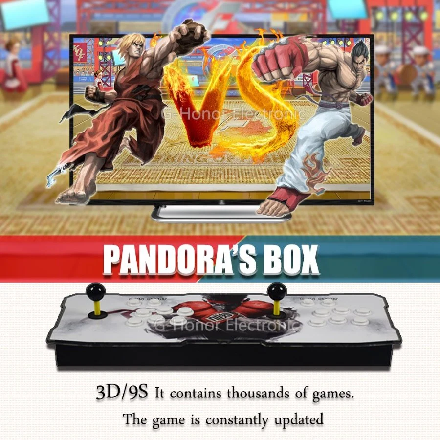 Pandora Box 3D Arcade Street Fighting Game Machines Arcade Joystick Game Console Arcade Simulator Video Game Arcade Cabinet Game Machine for Sale