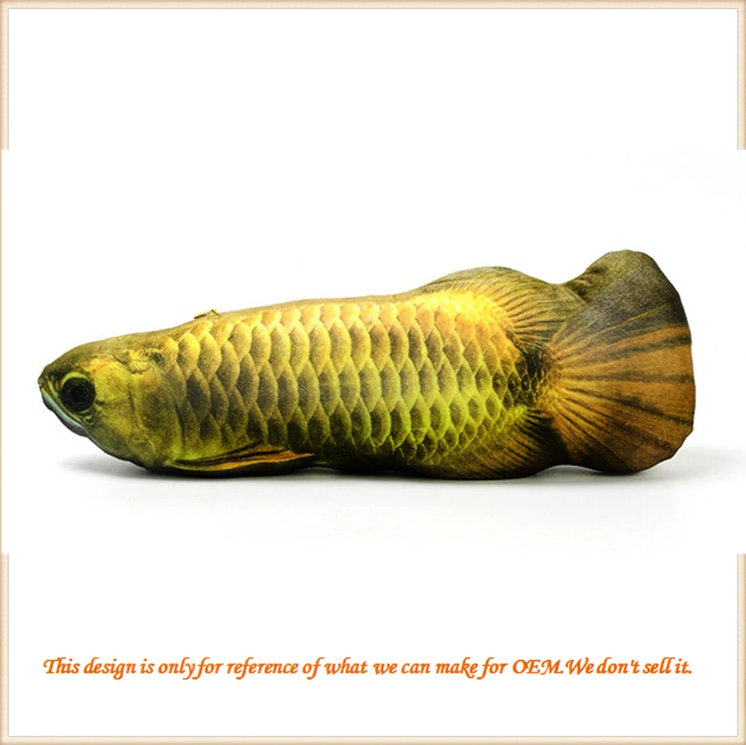 OEM Wholesale Plush Realistic Fish Cat Toys