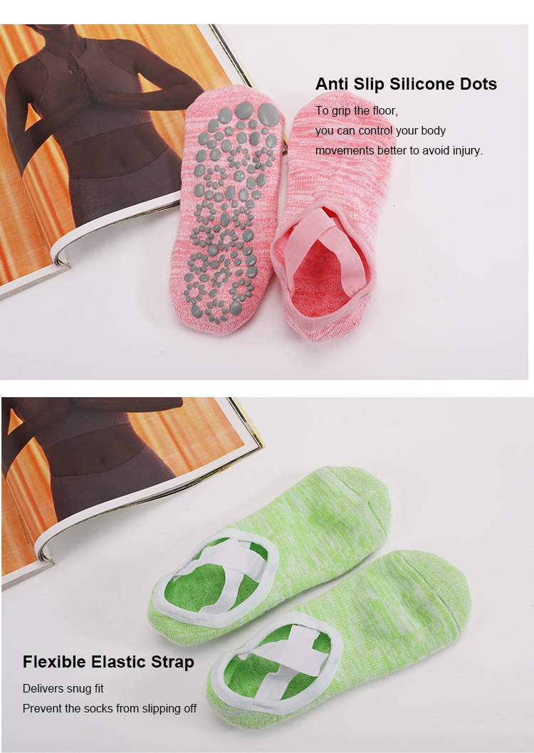 Anti Skidding Grip Pilates Sock Women Cute Calcetines PARA Yoga Stockings Non Slip Socks Wholesale with Rubber Sole