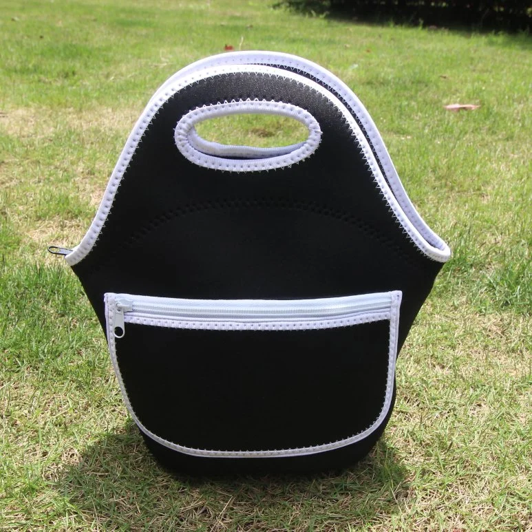 Customized Insulated Neoprene Lunch Bag  Reusable Neoprene Lunch Tote Bag