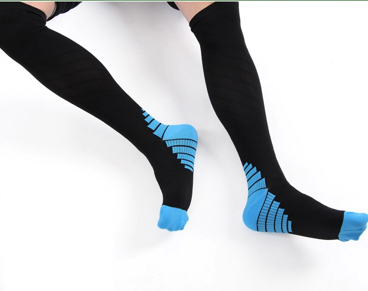 Mens New Products Terry Socks Knee Care Football Socks Elite Nylon Spandex Compression Socks