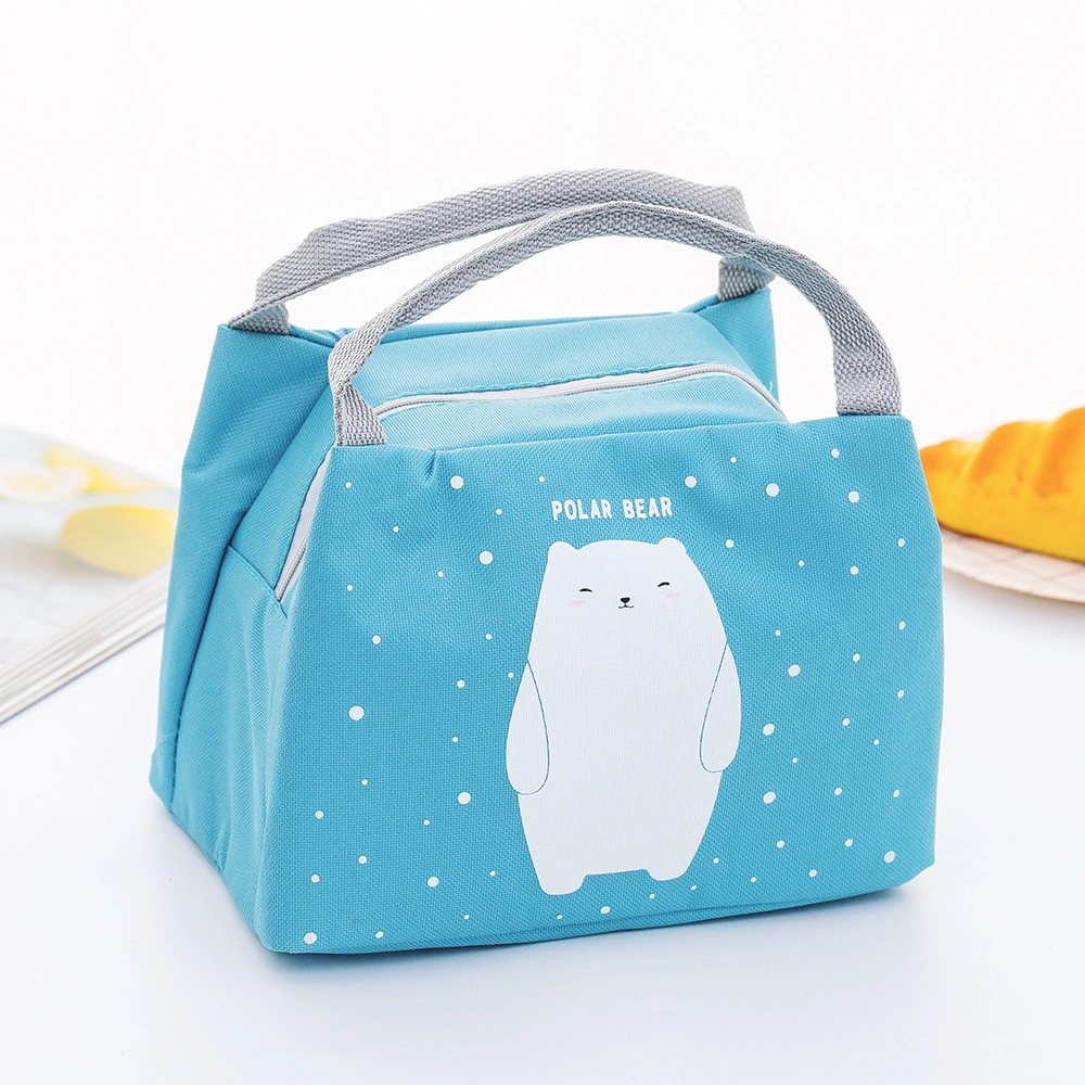 New Fashion Primary School Students Lunch Bag Zipper Kids Cooler Bag Outdoor Custom Environmental Protection Bag