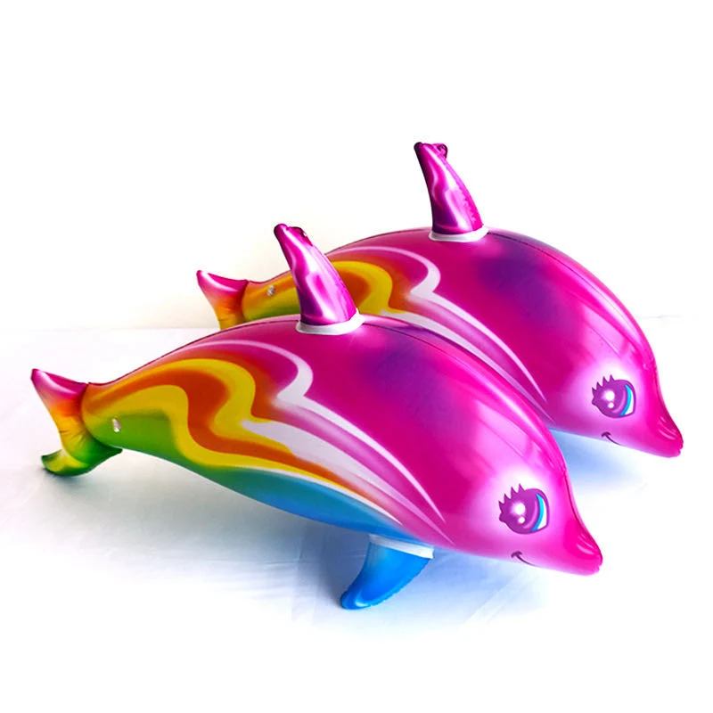 Children's Inflatable Toy Dolphin Fish PVC Inflatable Color Dolphin Fish Colorful Fish Toy