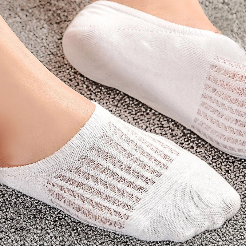 Invisible Ankle Socks Spring and Summer Women's Socks Solid Color Fashion Wild Shallow Mouth Female Invisible Slippers Socks