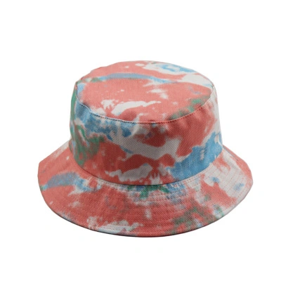 New Popular Tie Dyed Bucket Hat Fishermen Hat Sunproof Hat