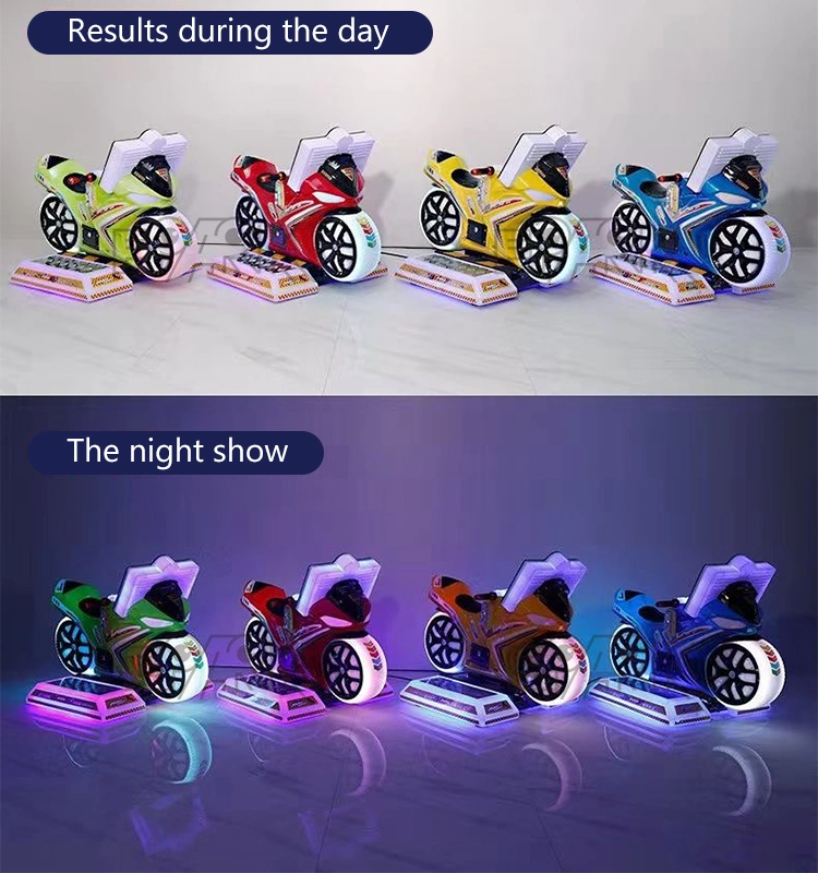 Coin Operated Motorcycle 3D Riding Game Machine Amusement Kiddie Ride Arcade Simulator