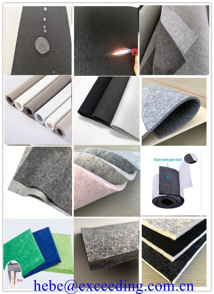 10mm Thick Recycled Strong Polyester Felt Stiff Hard Felt for Industry Use