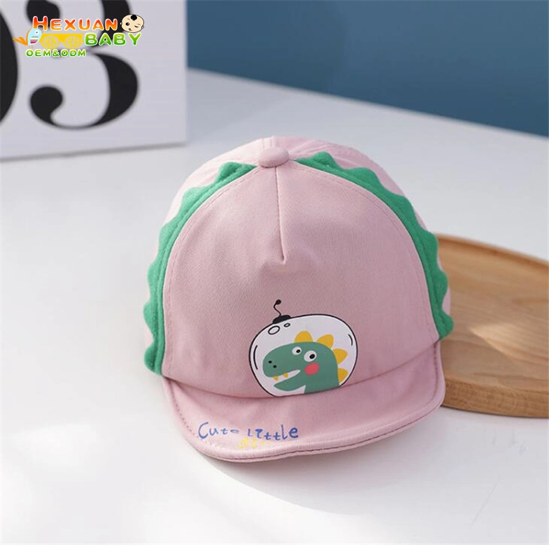 Wholesale Spring New Baby Trucker Hat Dinosaur Soft Cotton Baseball Hat Cute Baby Hats