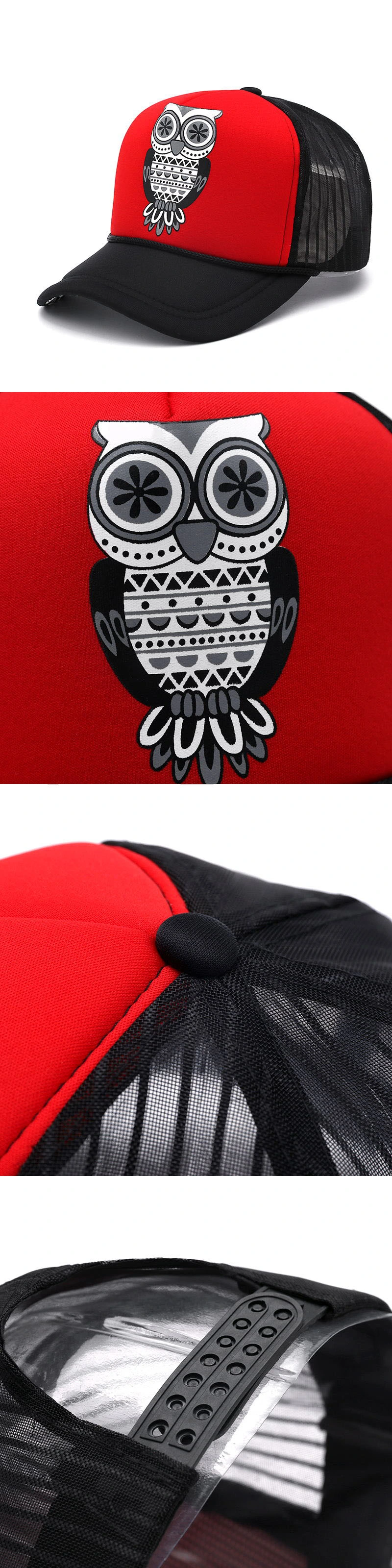 Custom Made Printed Logo Snapback Trucker Mesh Hat for Promotion