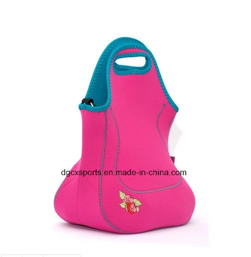 Fashion Large Volume Neoprene Lunch Bag with Handle