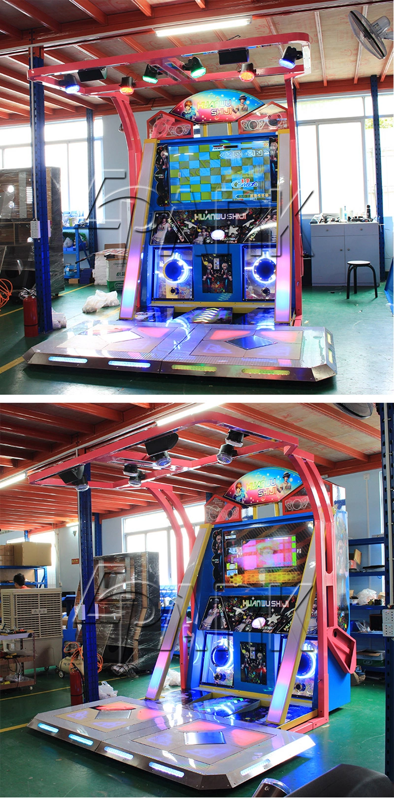 Dance Dance Revolution Double Player Competition Arcade Video Game Machine for Game Center