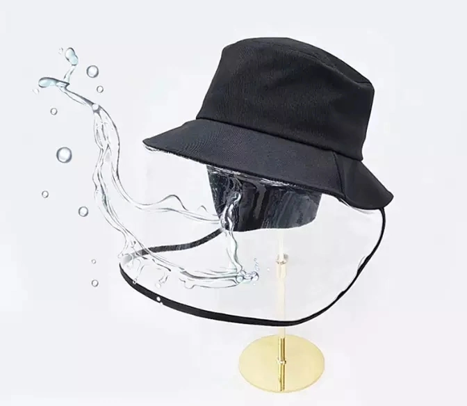 Factory Wholesale Detachable Anti Spitting Saliva Splash Full Face Protective Bucket Hat with Face Shield