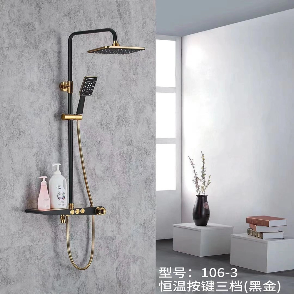 German Style Waterfall Wall Mount Bath Conceal Mixer Hidden Shower Set