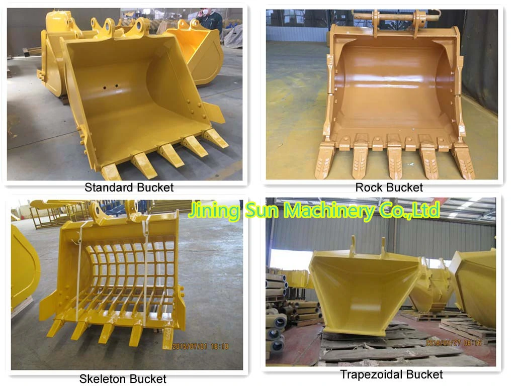 PC56 Excavator Bucket Standard Bucket Earthmoving Bucket Soil Bucket with Teeth