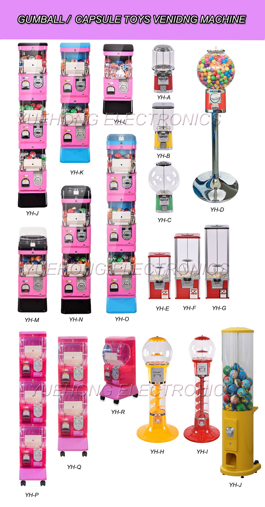 Wholesale Coin Operated Gashapon Capsule Toys Candy Vending Machine for Sale