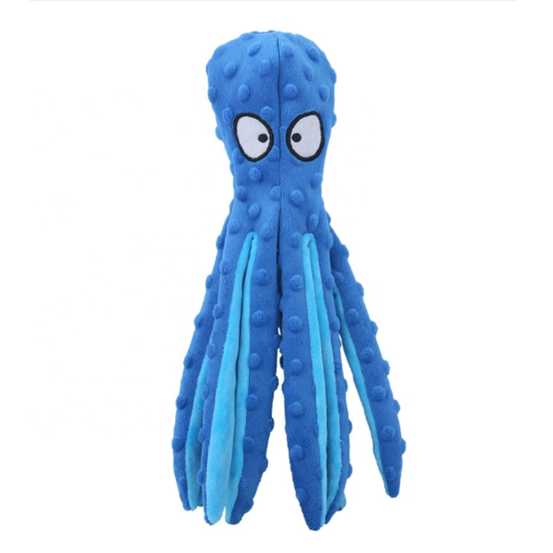Wholesale No Stuffing Octopus Dog Chew Toys Squeaky Toys Pet Plush Toy