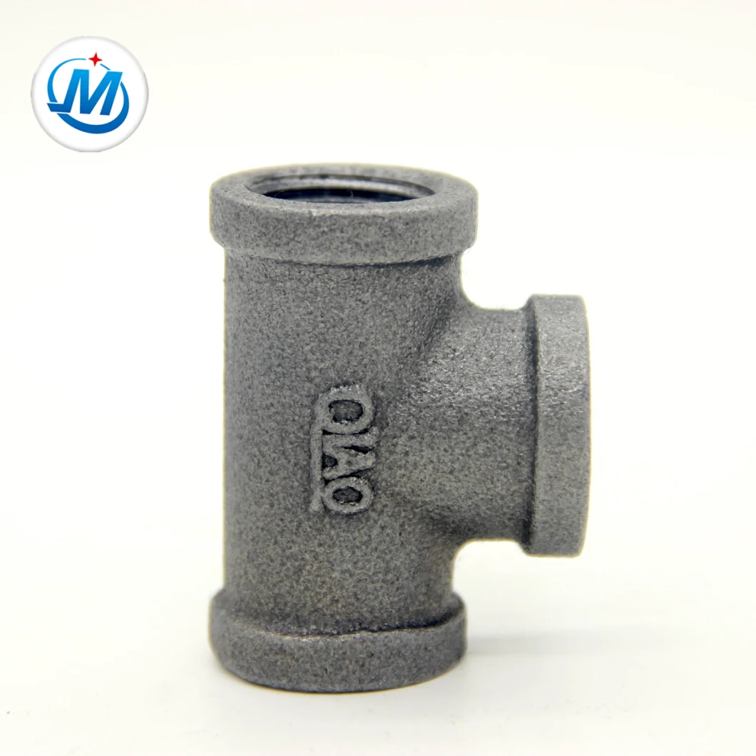 Pipe Fitting Manufacture Price 3/4*1 Reducing Plain Female Casting Iron Tee
