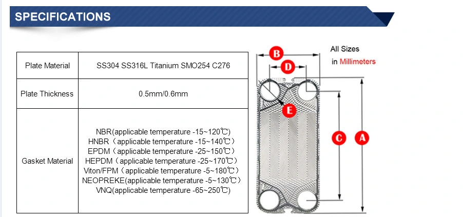 Energy Saving Water to Water Plate Heat Exchanger Manufacturer