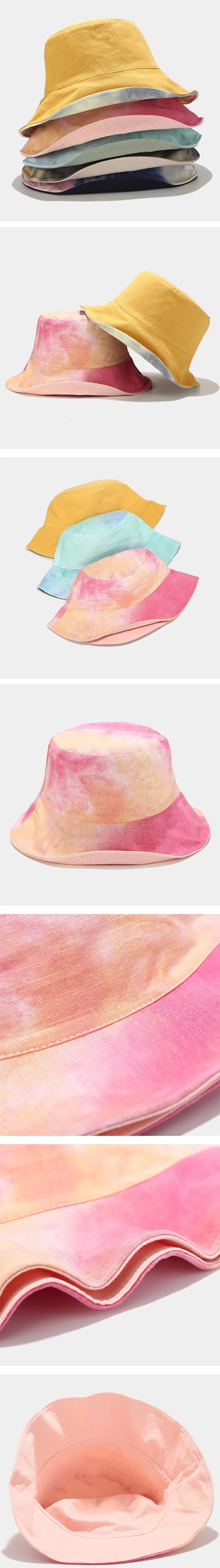 Custom Tie Dye Beanie Hat Winter Hats for Women Fashion Winter Cap Washable China Foldable Bucket Hat Stock Fisherman Hat