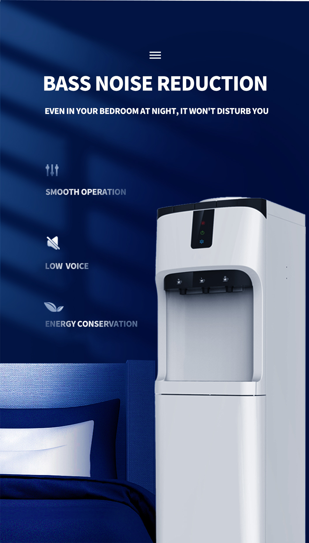2021 Hot Sale Design Hot and Cold Compressor Cooling Floor-Standing Water Dispenser B1188