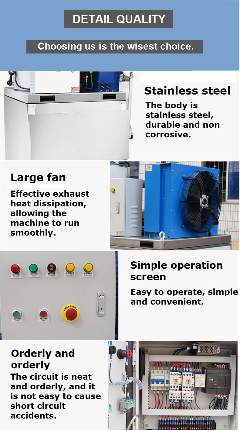 2000kg Ice Maker Air Cooler Ice Flake Machine Maker