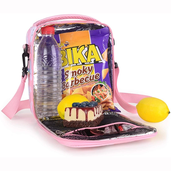 Insulated Soft Lunch Bag with Shoulder Strap for Kids