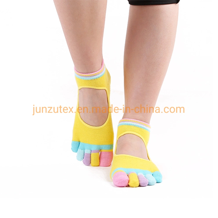 Women Fashion Five Fingers Toe Socks Yoga Gym Sock Wholesale Barre Woman Knitting Dancing Fitness Yoga Pilates Socks