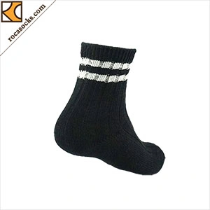 165085sk-Funky Glitter Metallic Yarn Stripe Socks