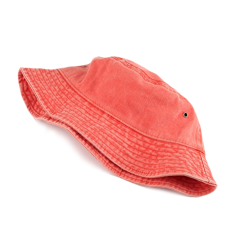 High Quality Washed Cotton Bucket Hat Fisherman Cap Custom Logo Fisherman Hat