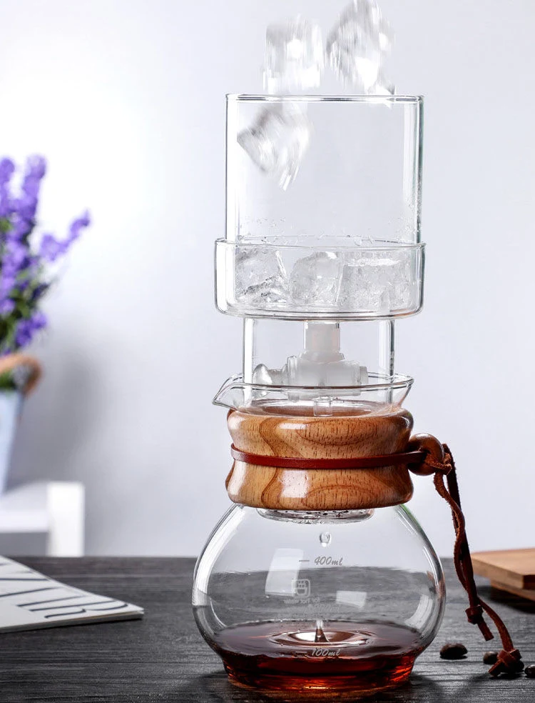 Hand Drip High Borosilicate Glass Ice Drip Coffee Pot Cold Brew Coffee Maker