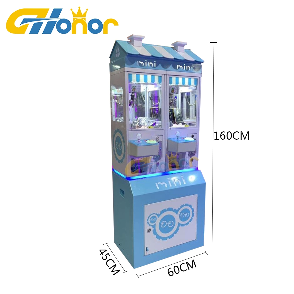 Mini 2 Players Coin Operated Plush Toy Claw Machine Arcade Gift Vending Machine Arcade Game Machine Arcade Claw Crane Machine for Shopping Mall