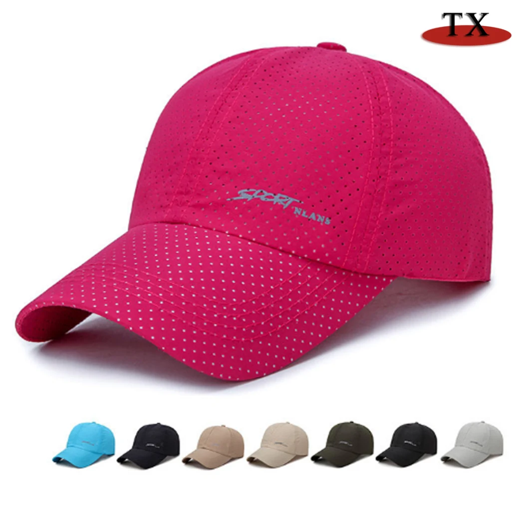 Punching Baseball Cap Stretch Cloth Breathable Mesh Hat for Men's Sunscreen Quick Drying Cap