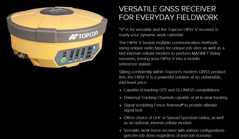 Topcon GPS Hiper V Receiver System Topcon GPS