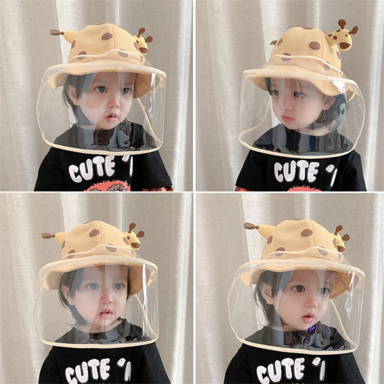 New Fisherman Hat Protective Kids Hats Face Shield Baby Bucket Hats